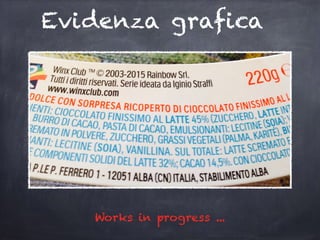 Evidenza grafica
Works in progress ...
 
