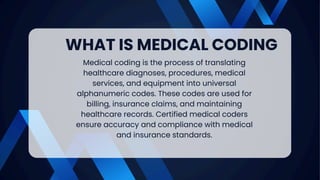 Universal Medical Alphanumeric Code Medical Coding Course in Hyderabad | PDF