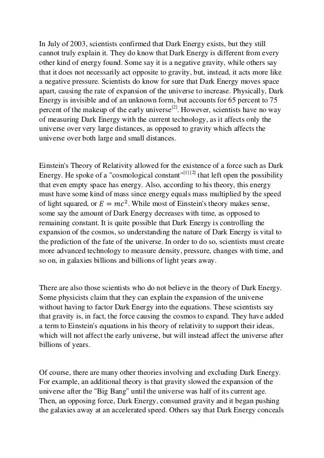 Beginning of the universe essay image