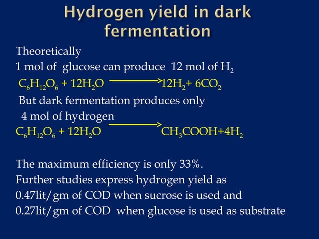 Dark fermentation PPT