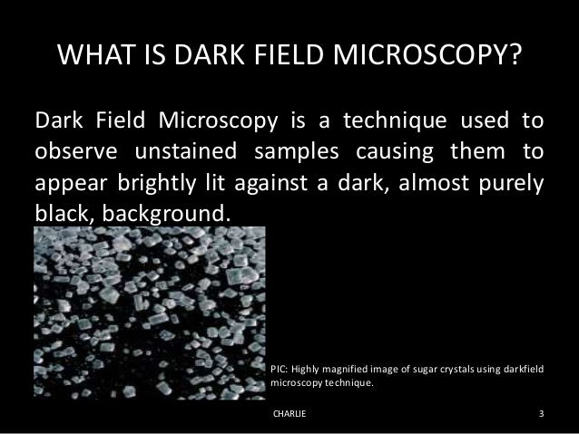 dark field microscopy