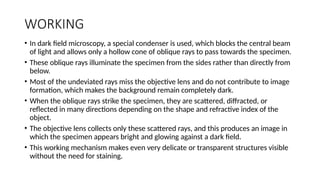 darkfield microscopy - a technique of light microscopy | PPTX