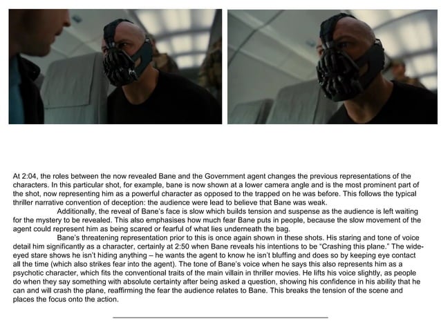 Dark knight rises opening scene analysis | PPT | Horror | Genres
