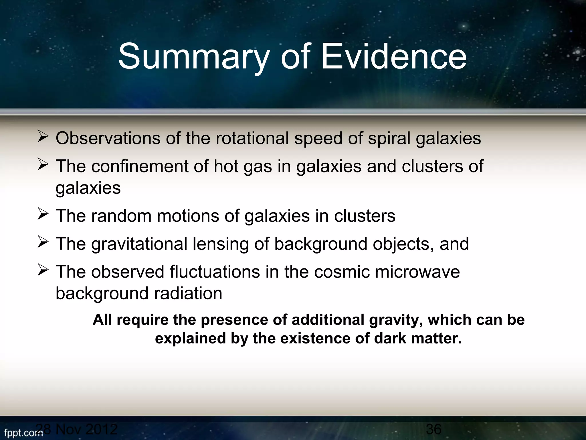 Dark Matter and Dark Energy | PPT