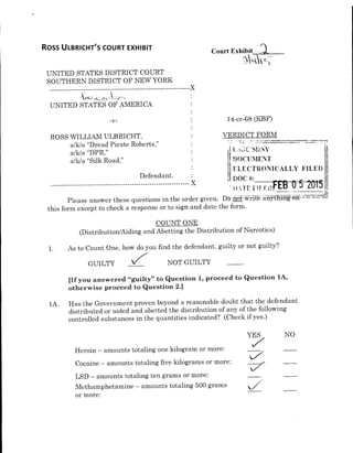 29
ROSS ULBRICHT’S COURT EXHIBIT
 