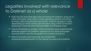 Darknets - Introduction &  Deanonymization of Tor Users By Hitesh Bhatia