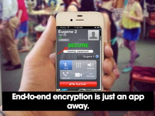End-to-end encryption is just an app
away.

 