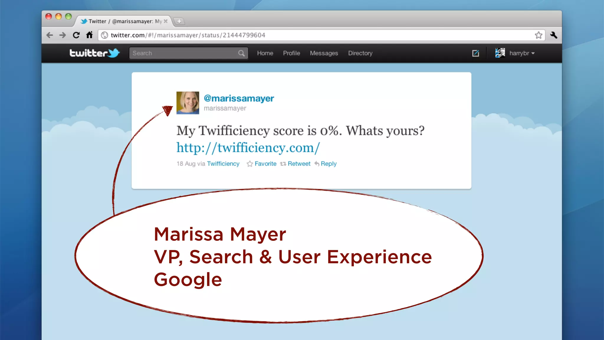 Marissa Mayer
VP, Search & User Experience
Google
 