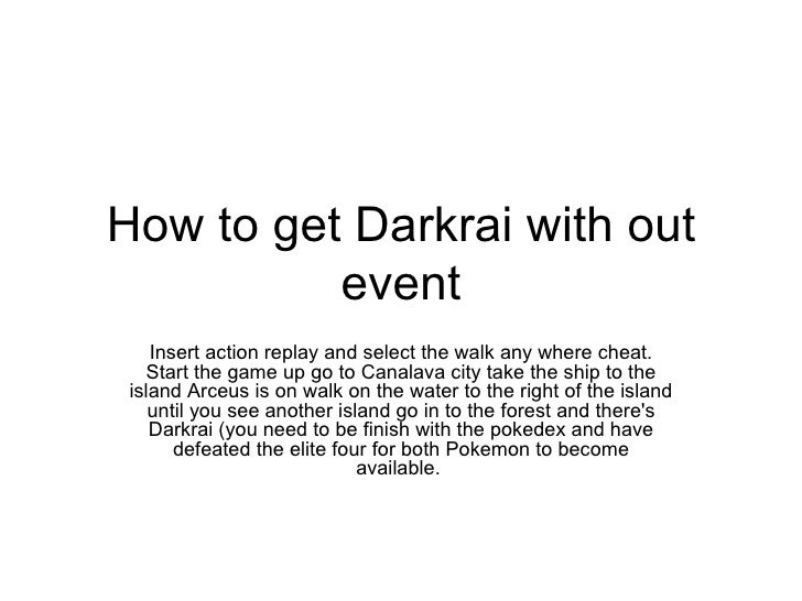 Darkrai And Shaymin Without Event