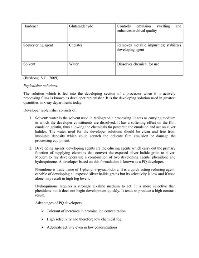 Darkroom procedures during Radiography PDF