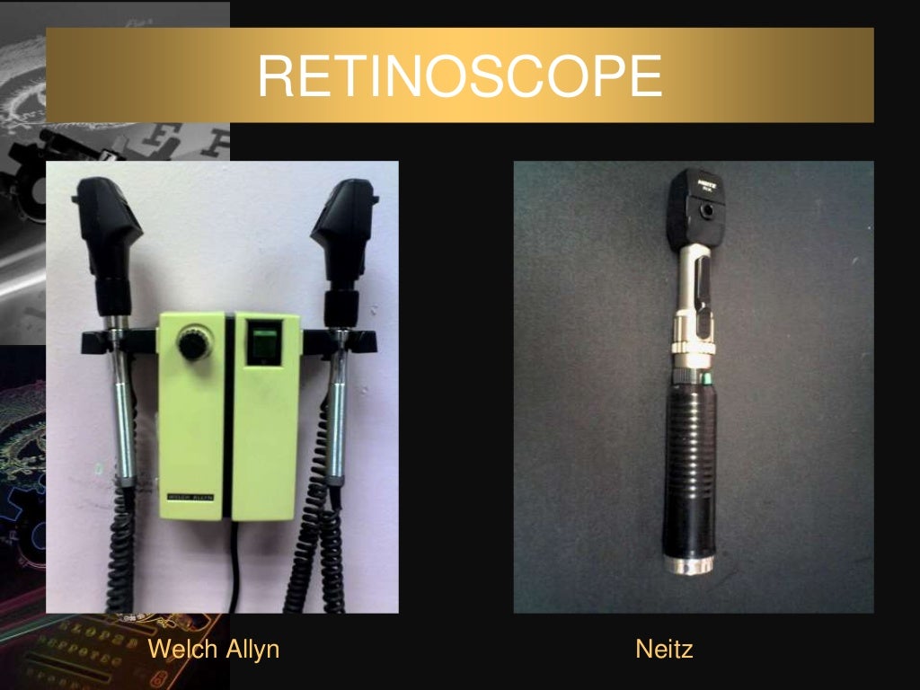 Dark room tests in ophthalmology