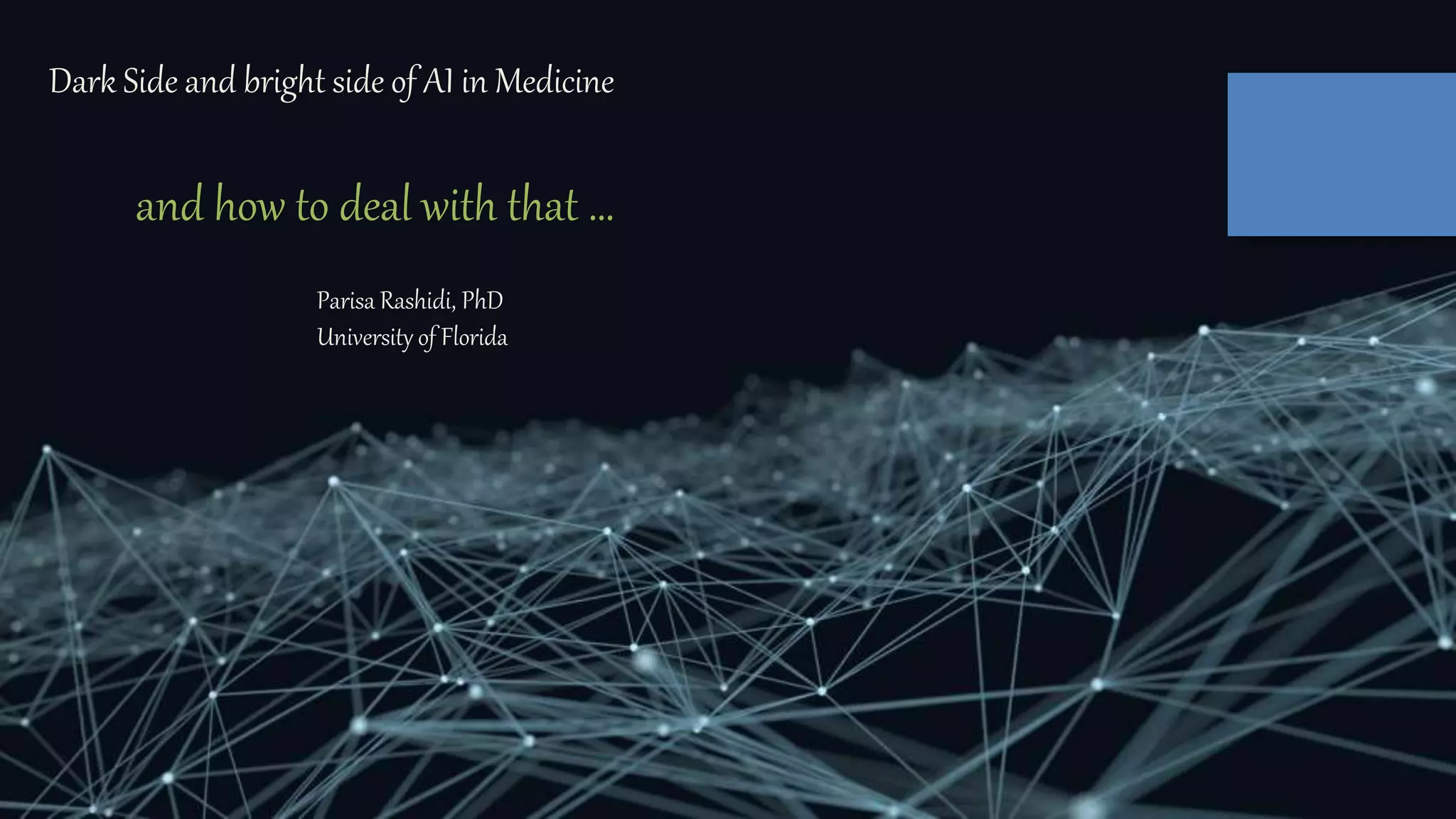 Dark Side and Bright Side of AI in Medicine | PPTX