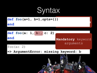 (In)Famous Inﬁnity
$ irb> 1/0
 