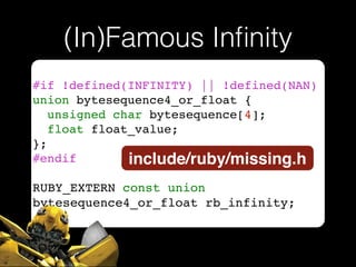 What’s the talk about?
• Ruby is AWESOME but …
• Nothing scary
• Weirdness and Gotcha’s
really
 