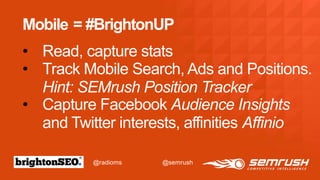 semrush audience insights