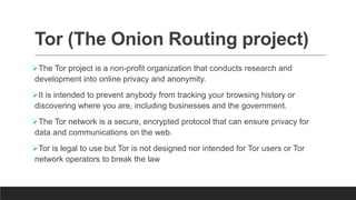 Tor Slide Dark Web | PPTX