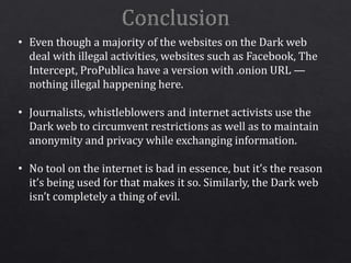 Journey To The Dark Web | PPT