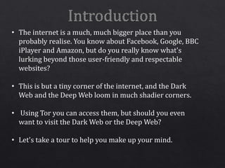 Journey To The Dark Web | PPT