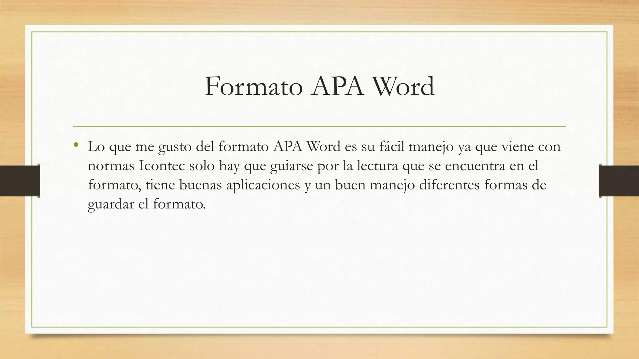 FORMATO APA WORD