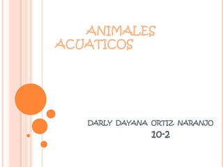 ANIMALES
ACUATICOS

DARLY DAYANA ORTIZ NARANJO

10-2

 