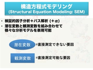 第4回darm勉強会 構造方程式モデリング