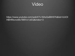 Video

https://www.youtube.com/watch?v=8AsGeBtH07k&list=UUOI
HBHRbvncMo7Bf0Vx1zEQ&index=3
 