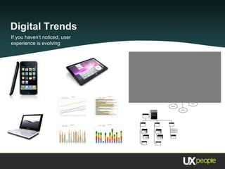 Digital Trends What UX professionals can expect as we enter the second decade of the twenty first century. Digital Trends If you haven’t noticed, user experience is evolving 