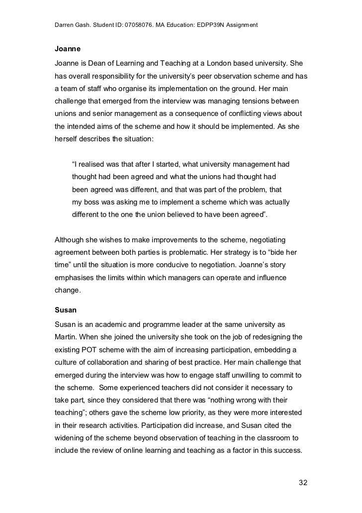 dissertation analysis part