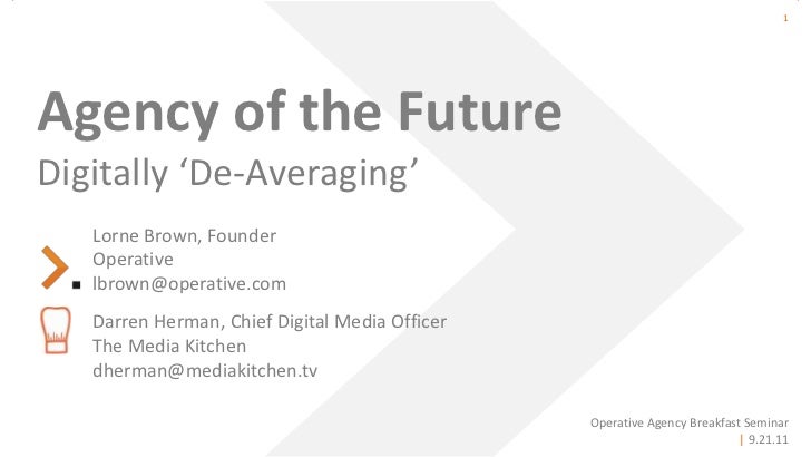 Agency Of The Future