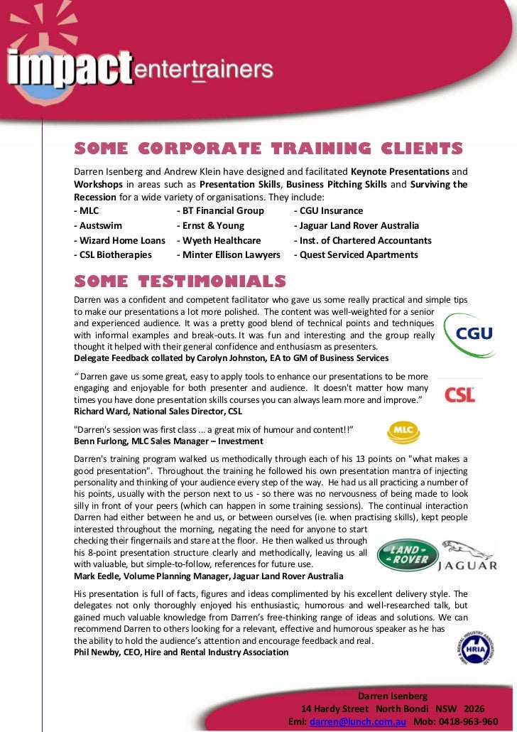 effective presentation skills course outline training presentation outline