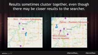 @DarrenShaw_ +DarrenShaw
Results sometimes cluster together, even though
there may be closer results to the searcher.
 