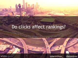 Do clicks affect rankings?
@DarrenShaw_ +DarrenShaw
 