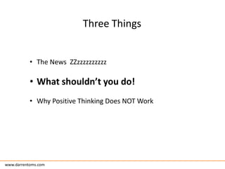 Why Positive Thinking Does NOT Work