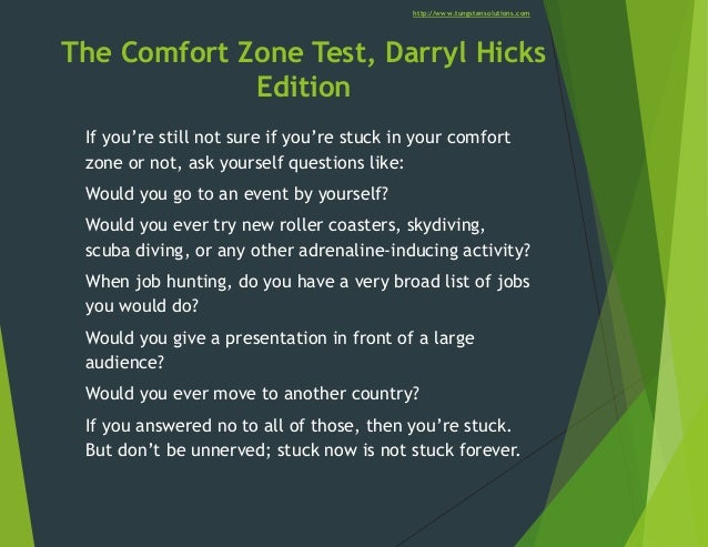 Darryl Hicks From Tungsten Says Your Comfort Zone Is Holding You Back