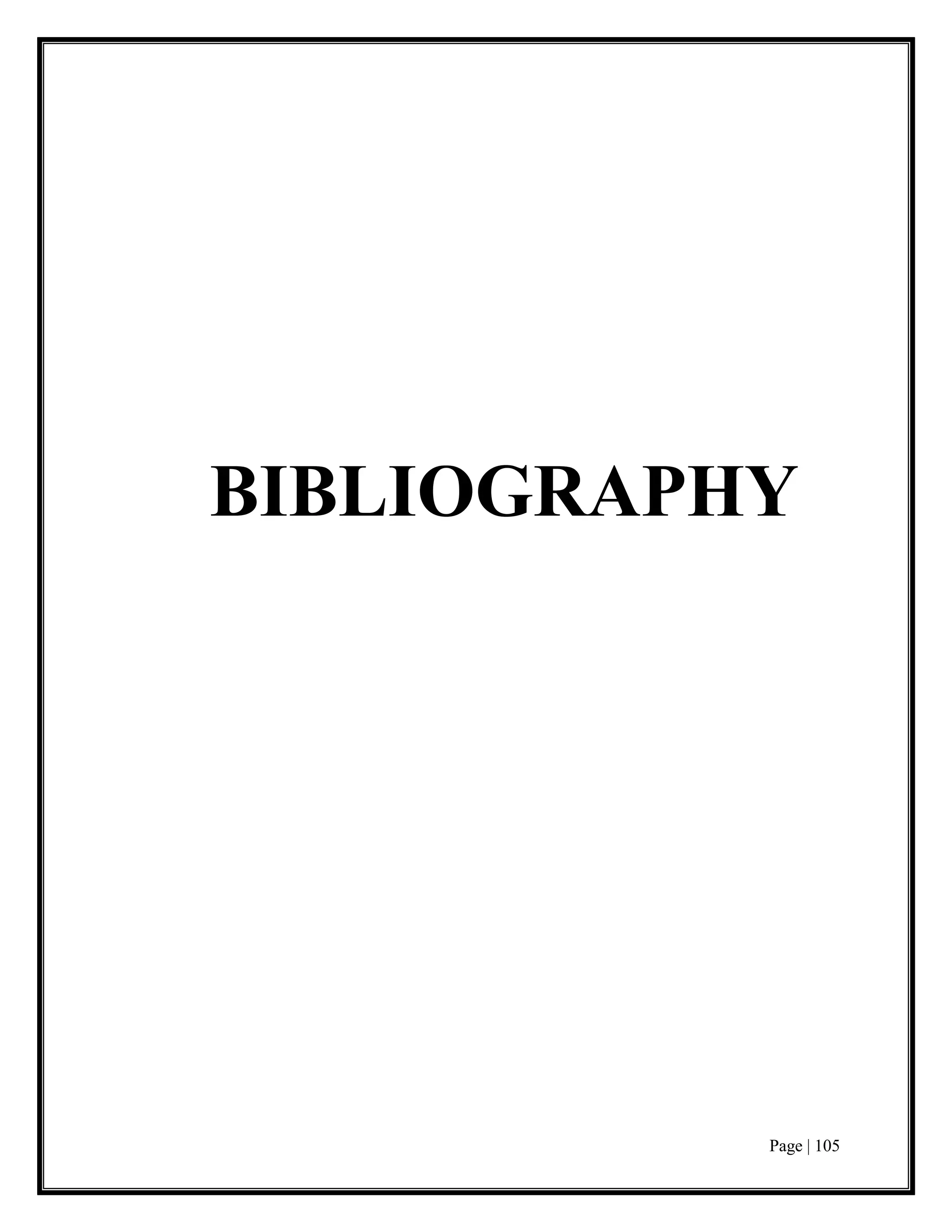 Page | 105
BIBLIOGRAPHY
 