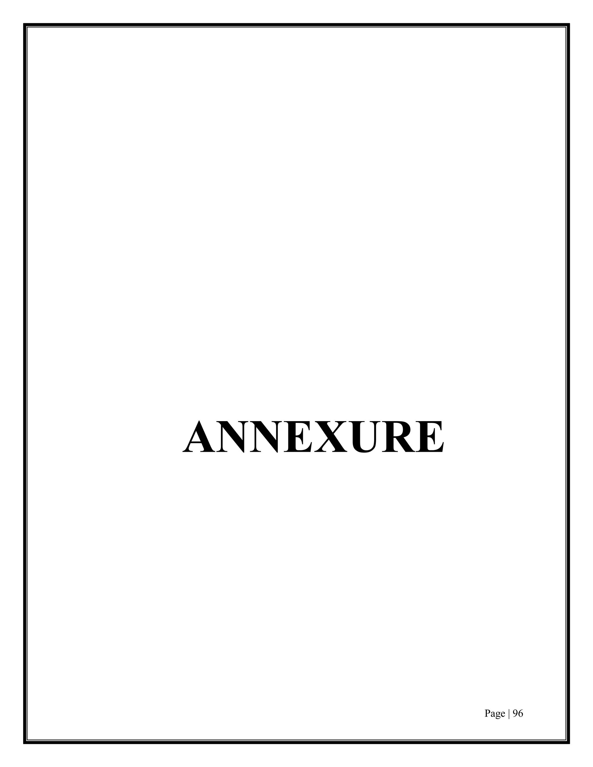 Page | 96
ANNEXURE
 
