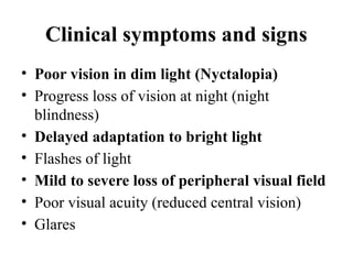 Retinitis pigmentosa ophthalmology .pptx