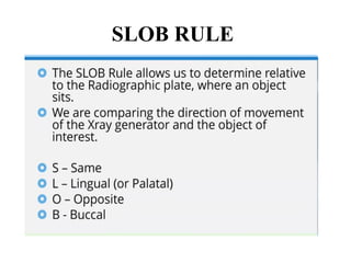 Using Slob Rule Radiograph Darshan PG (VHK2020) positioning for dog dental radiograph.pptx