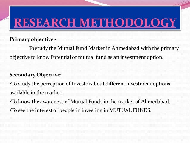research proposal on mutual fund