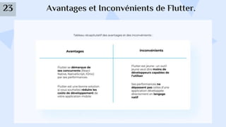 Avantages et Inconvénients de Flutter.
23
 