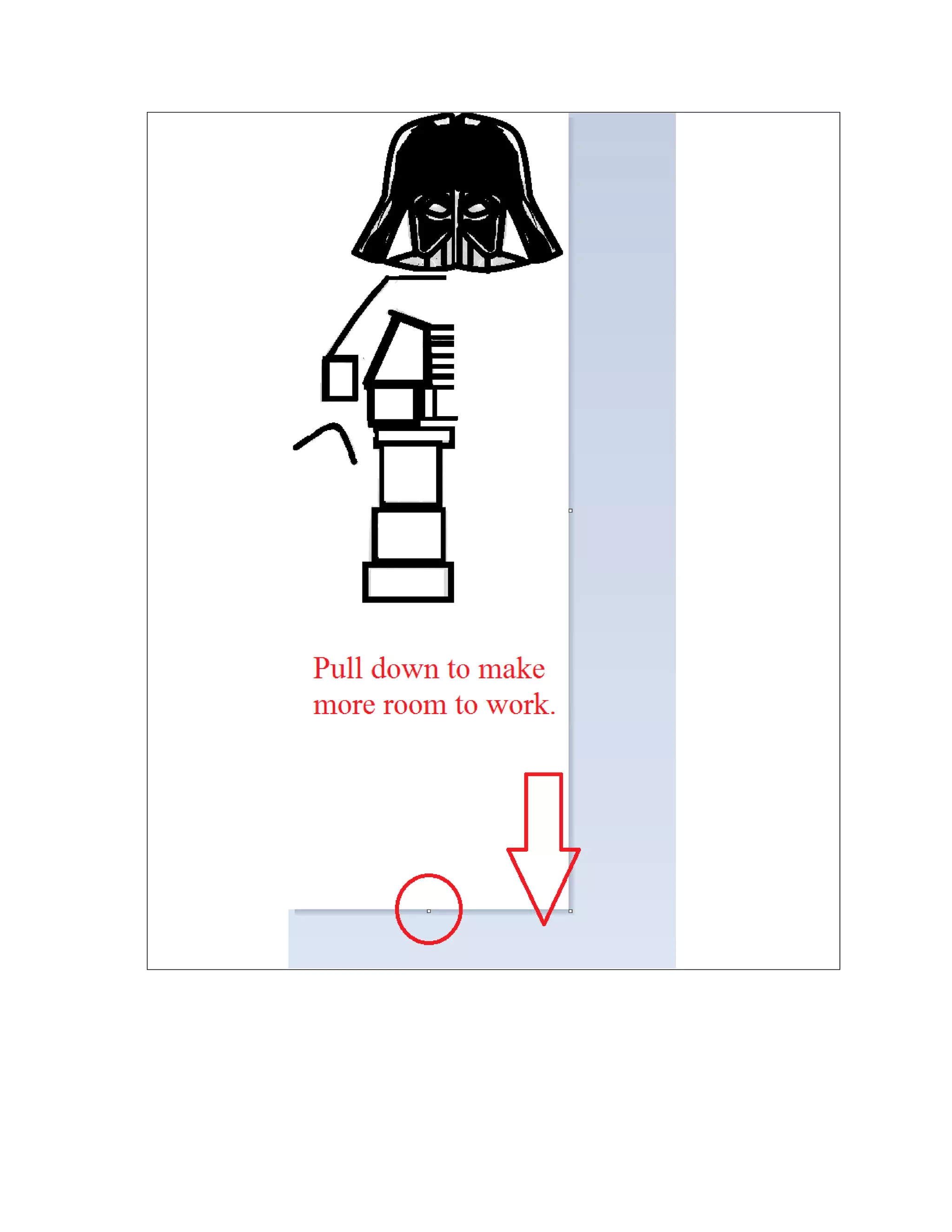 Darth vader lego in steps for facebook