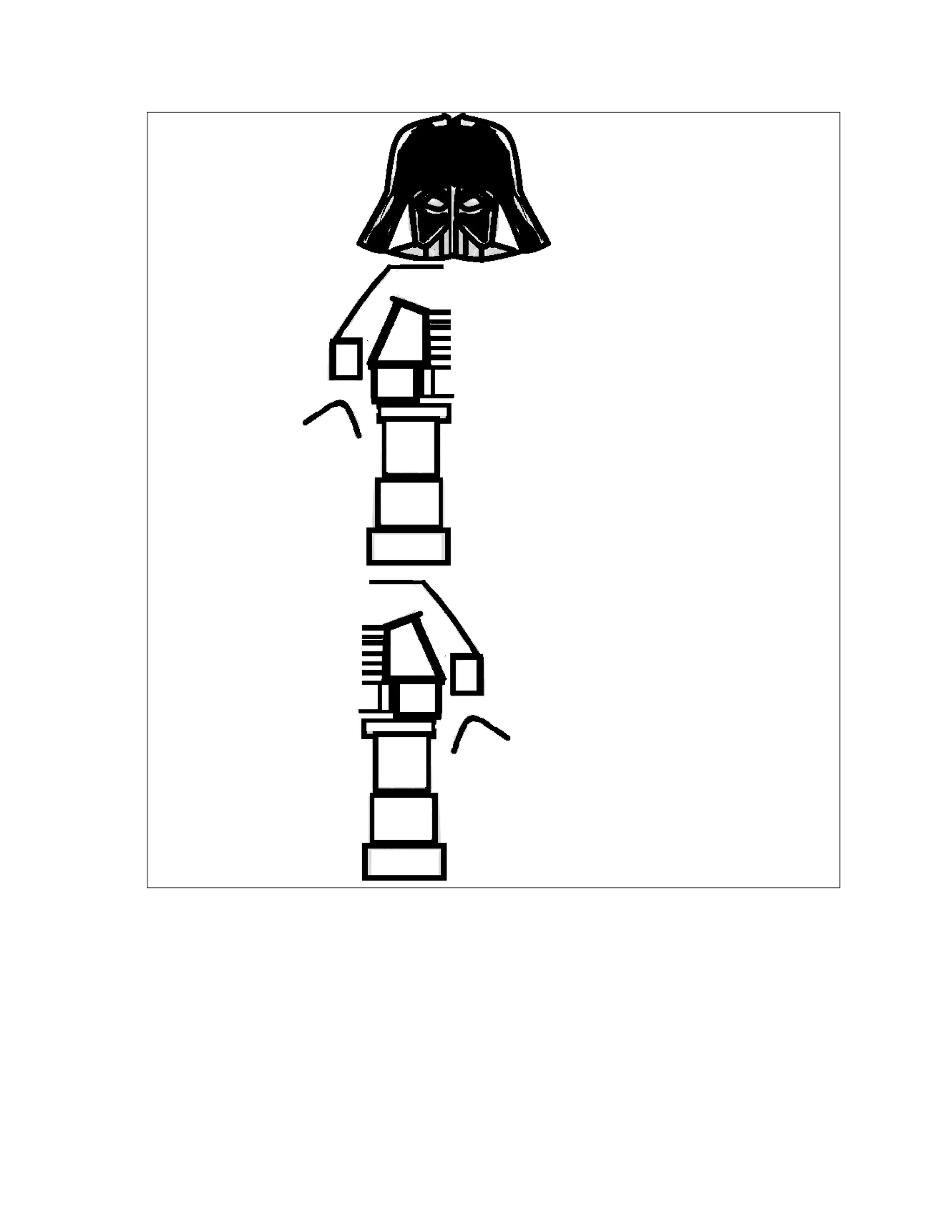 Darth vader lego in steps for facebook