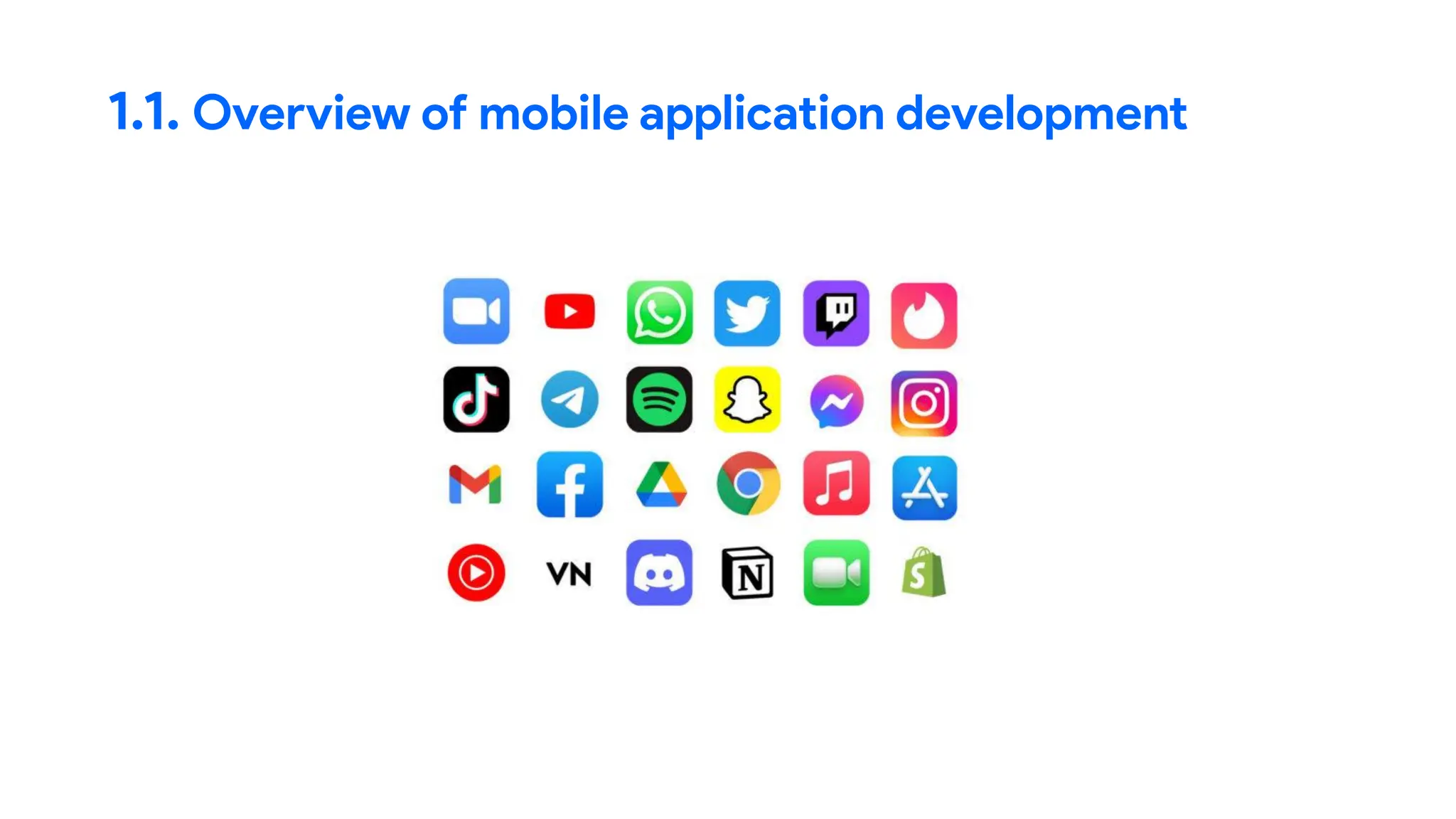 1.1. Overview of mobile application development
 
