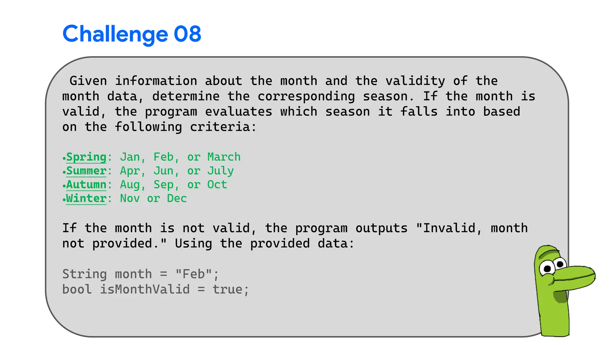 Challenge 08
•
•
•
•
 