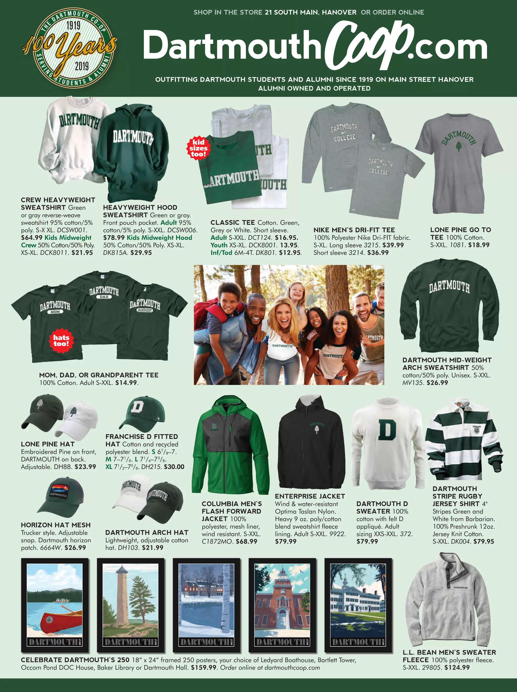 Dartmouth Coop catalog.2019 Women\'s Outerwear Women\'s Clothing