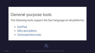 Dart Programming Language by Mark John Lado | PPT