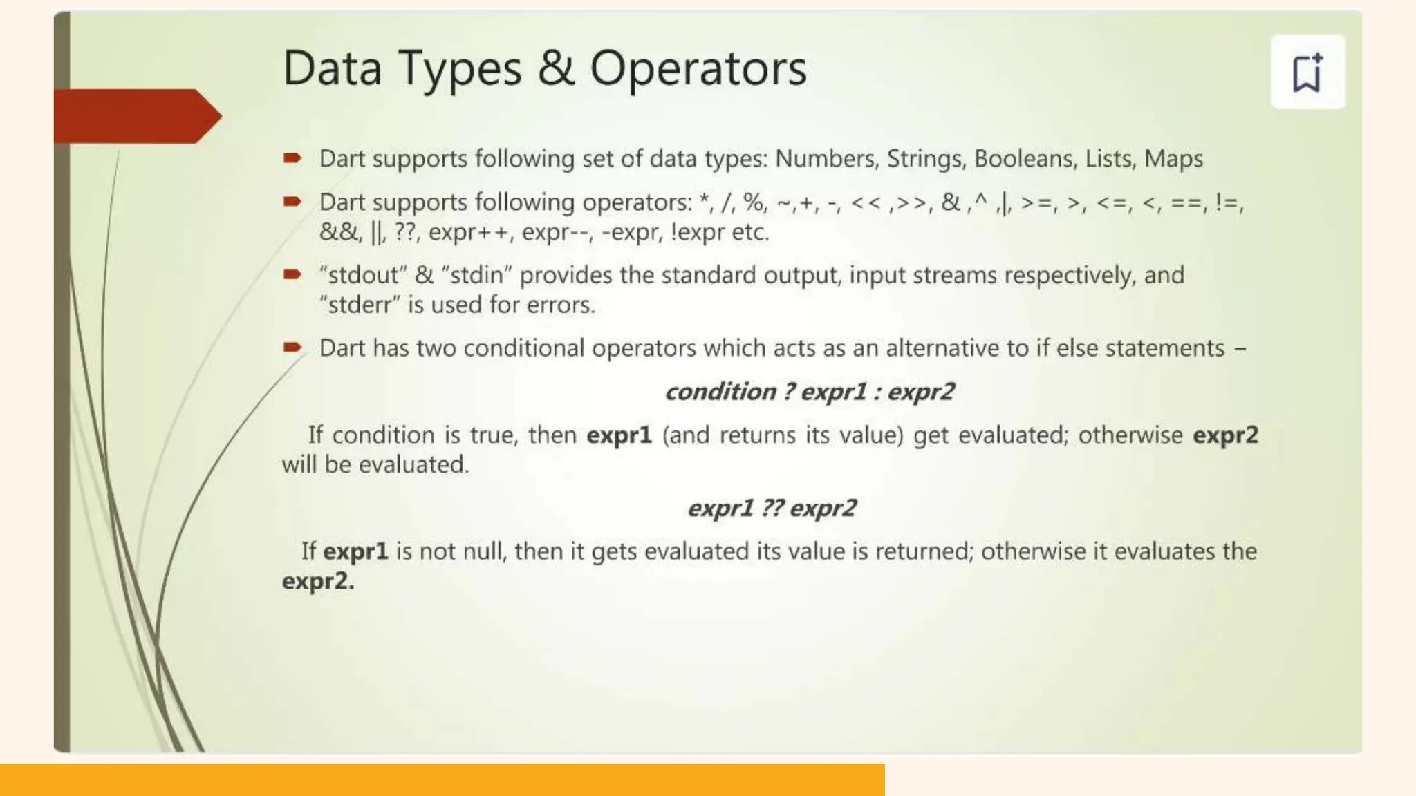 Pengantar Penggunaan Flutter - Dart programming language1.pptx | Free ...