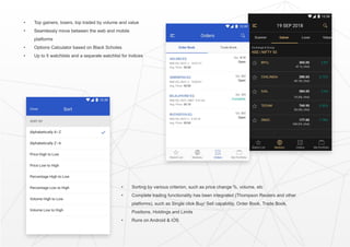 Dartstock Mobile Trading Platform