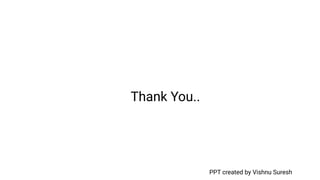Thank You..
PPT created by Vishnu Suresh
 