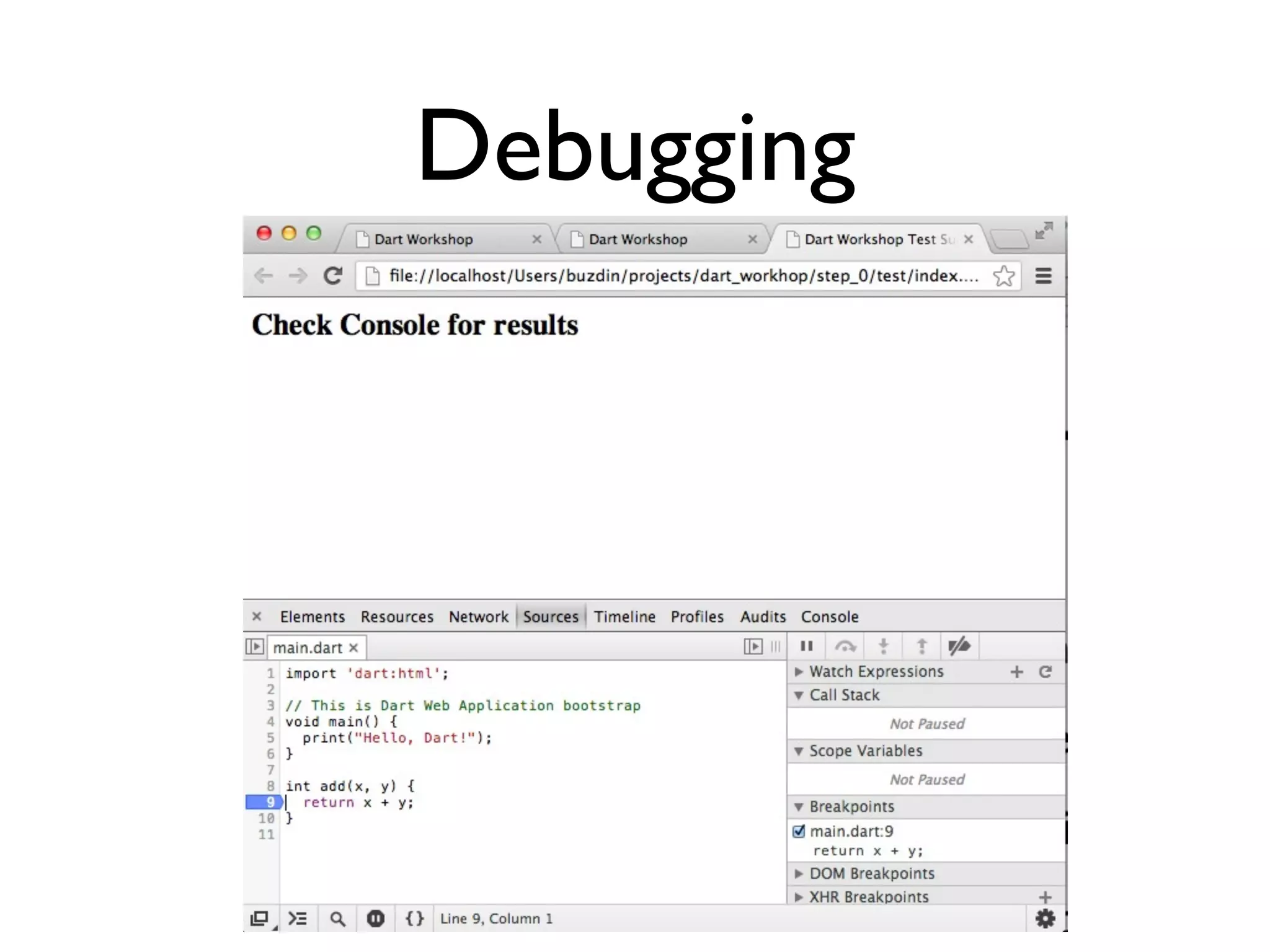 Debugging
 
